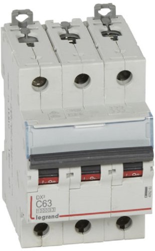 Выключатель автоматический Legrand DX3-E 10000 3п 63А C 16кА картинка